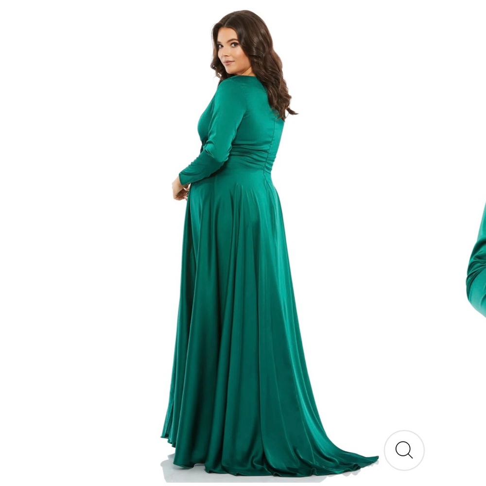 Mac Duggal Teal Maxi Dress